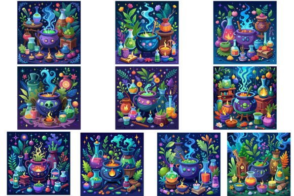 Download 10 Witch's Brew Halloween Bundle - Premium Resources