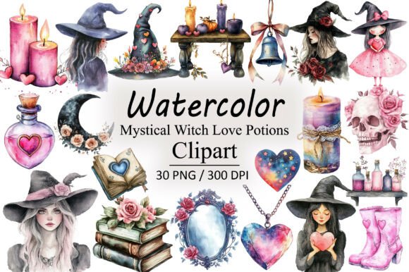 Download Mystical Witch Love Potions PNG Clipart - Premium Resources